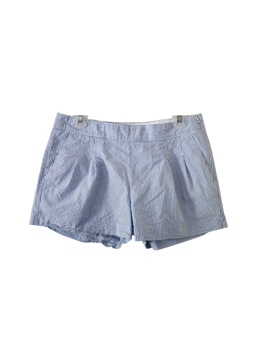 J Crew Blue Striped Chino Shorts
